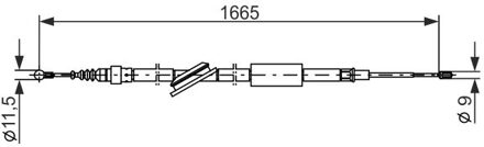 Audi Handremkabel BC885
