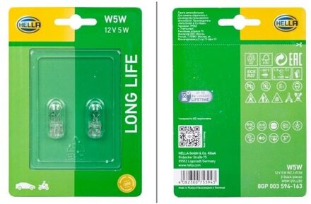Audi Hella Longlife W5W, 12V5W (2 stuks) 8GP003594163