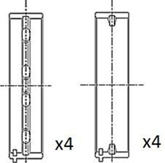 Audi Hoofdlager BM1017STD