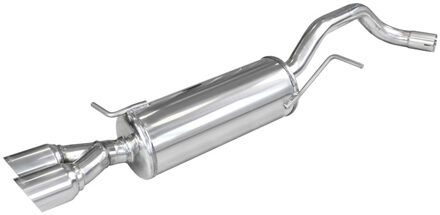 Audi InoxCar uitlaat passend voor Audi A1 1.4TFSi (122pk) 2011- 2x80mm Racing IXAUA104RA