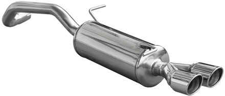 Audi InoxCar uitlaat passend voor Audi A1 1.4TFSi (122pk) 2011- 2x80mm X-Race IXAUA104XR80