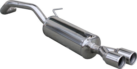 Audi InoxCar uitlaat passend voor Audi A1 1.4TFSi Sport (185pk) 2011- Ø55mm 2x80mm IXAUA101D8