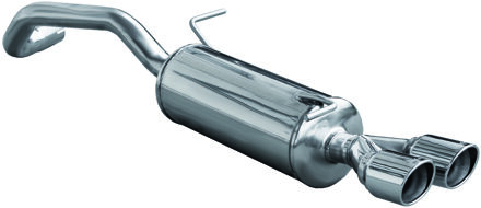 Audi InoxCar uitlaat passend voor Audi A1 1.4TFSi Sport (185pk) 2011- Ø55mm 2x80mm X-Race IXAUA101XR80