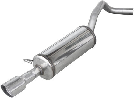 Audi InoxCar uitlaat passend voor Audi A1 (8X) 1.6 TDI 90pk 1x90mm Rally IXAUA10390RA