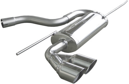 Audi InoxCar uitlaat passend voor Audi A3 8P Sportback 2.0TDi (140pk) 2004-2008 2x80mm Racing IXOVAU24RA