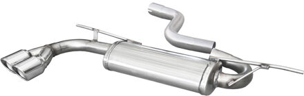 Audi InoxCar uitlaat passend voor Audi A3 (8V Sportback) 1.8 TFSI 180pk 2013- 2x80mm X-Race IXOVAU25XR80