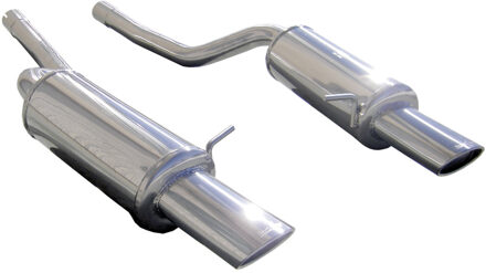 Audi InoxCar uitlaat passend voor Audi RS6 4.2i V8 2002- Links/Rechts 120x80mm IXAUA601120