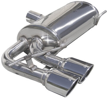 Audi InoxCar uitlaat passend voor Audi S3 8P Sp.back 2.0 TFSi (265pk) 2008- 2x80mm X-Race (Ø65mm) IXOVAU14XR80