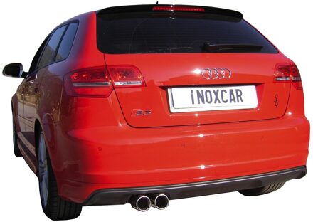 Audi InoxCar uitlaat passend voor Audi S3 8P Sportback 2.0TFSi (265pk) 2008- 2x80mm IXOVAU1480