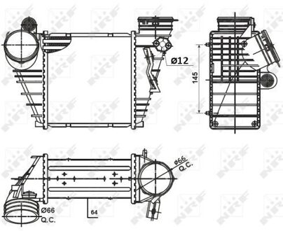 Audi Intercooler, inlaatluchtkoeler 30936