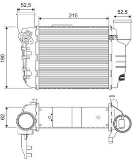 Audi Intercooler, inlaatluchtkoeler 817867
