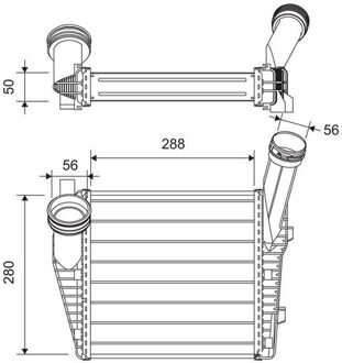 Audi Intercooler, inlaatluchtkoeler 822947