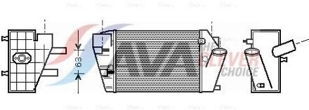 Audi Intercooler, inlaatluchtkoeler AIA4187