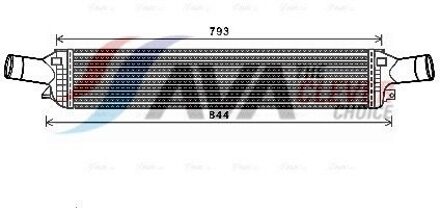 Audi Intercooler, inlaatluchtkoeler AIA4319