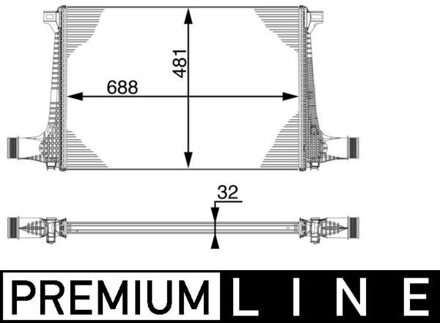 Audi Intercooler, inlaatluchtkoeler CI220000P