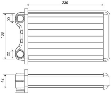 Audi Kachel radiateur 812255