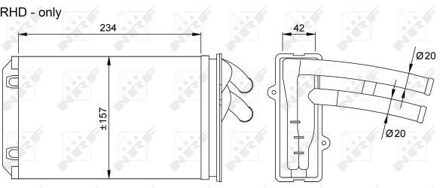 Audi Kachelradiateur, interieurverwarming 58035
