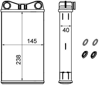 Audi Kachelradiateur, interieurverwarming AH239000S