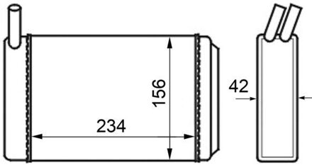 Audi Kachelradiateur, interieurverwarming AH39000S