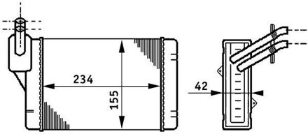 Audi Kachelradiateur, interieurverwarming AH71000S