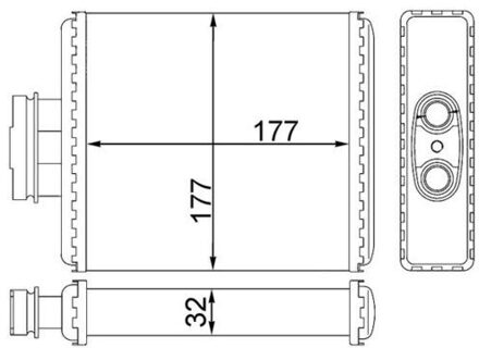 Audi Kachelradiateur, interieurverwarming AH75000S