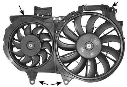 Audi Kader + Dubbele Koelventilator 1.8 0325750