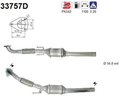 Audi Katalysator 33757D
