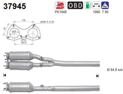 Audi Katalysator 37945
