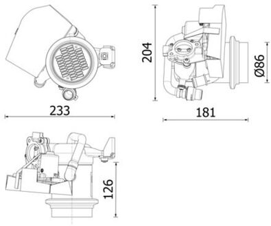 Audi Koeler, uitlaatterugvoering CE40000P
