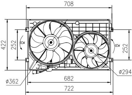 Audi Koelventilator 47394