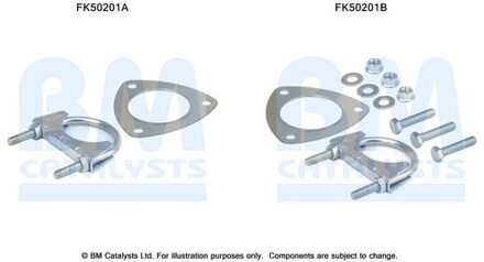 Audi Montageset, uitlaatpijp FK50201