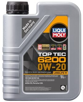Audi Motorolie Liqui Moly Top Tec 6200 0W20 C5 1L 20787