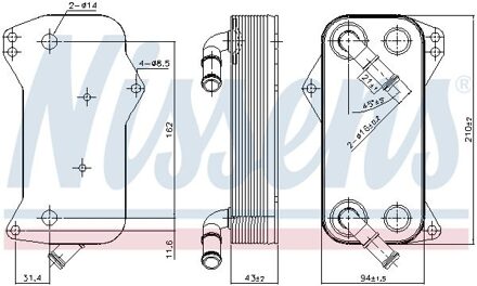 Audi Oil cooler 91156