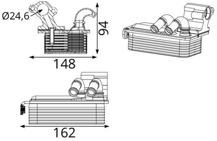 Audi Oliekoeler, automatische transmissie CLC424000S