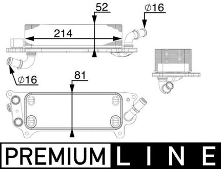 Audi Oliekoeler, automatische transmissie CLC77000P