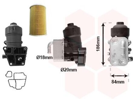 Audi Oliekoeler, motorolie *** IR PLUS *** 03013726
