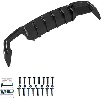 Audi Oneway Achterbumperskirt (Diffuser) passend voor Audi A3 (8V) Sedan Facelift 2016-2020 OWRV210431