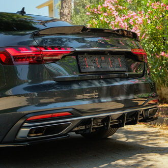 Audi Oneway Achterbumperskirt (Diffuser) passend voor Audi A4 (B9) Sedan/Avant Facelift 2019-2024 OWRV21046