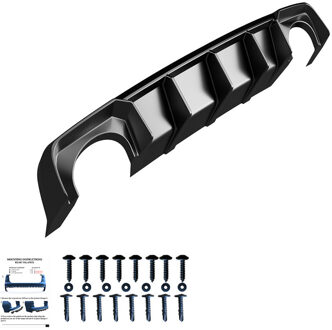 Audi Oneway Achterbumperskirt (Diffuser) passend voor Audi RS3 8V Sportback 2015-2016 - Glanzend zwart OWRV21034