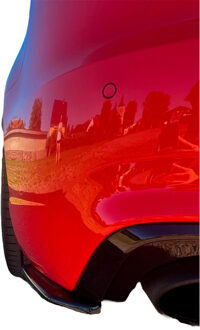 Audi Oneway Achterbumperskirts (Hoeken) passend voor Audi RS3 8V Sportback 2015-2016 - Glanzend zwart OWRS11011