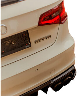 Audi Oneway Achterbumperskirts (Hoeken) passend voor Audi S3 8V Sportback 2013-2016 - Glanzend zwart OWRS11044