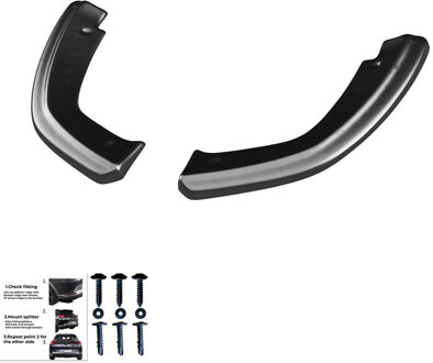 Audi Oneway Achterbumperskirts (Hoeken) passend voor Audi SQ5/Q5 S-Line (FY) 2017-2020 - Glanzend zwart OWRS11026