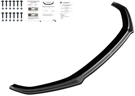 Audi Oneway Voorspoilerlip passend voor Audi A5 S-Line/S5 F5 Coupe/Sportback 2017-2019 - Glanzend zwart OWFS01086