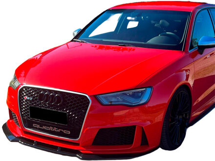 Audi Oneway Voorspoilerlip passend voor Audi RS3 8V Sportback 2015-2016 - Glanzend zwart OWFS01136