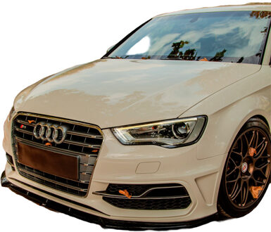 Audi Oneway Voorspoilerlip passend voor Audi S3 Sportback 8V 2013-2016 - Glanzend zwart OWFS01179