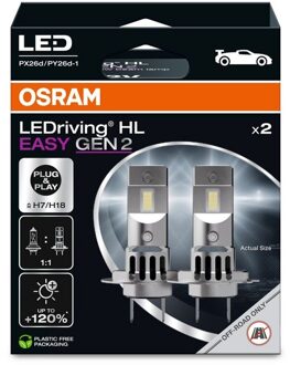 Audi Osram LEDriving HL EASY GEN 2 H7/H18 - 2 stuks 64210DWESY22HB