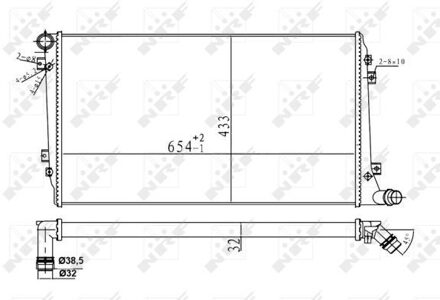 Audi Radiateur 53814A