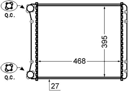 Audi Radiateur CR1418000S