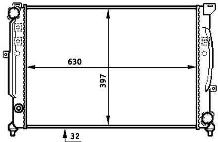 Audi Radiateur CR423000S