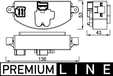 Audi Regelaar, interieurventilator ABR106000P